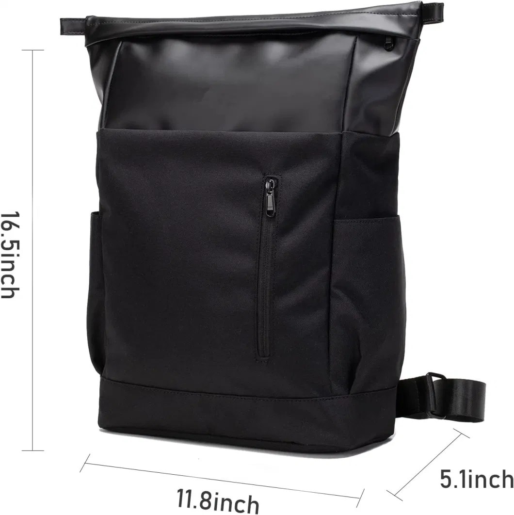 15-Inch Lifestyle Roll Top Casual Bag Daypacks for Women
