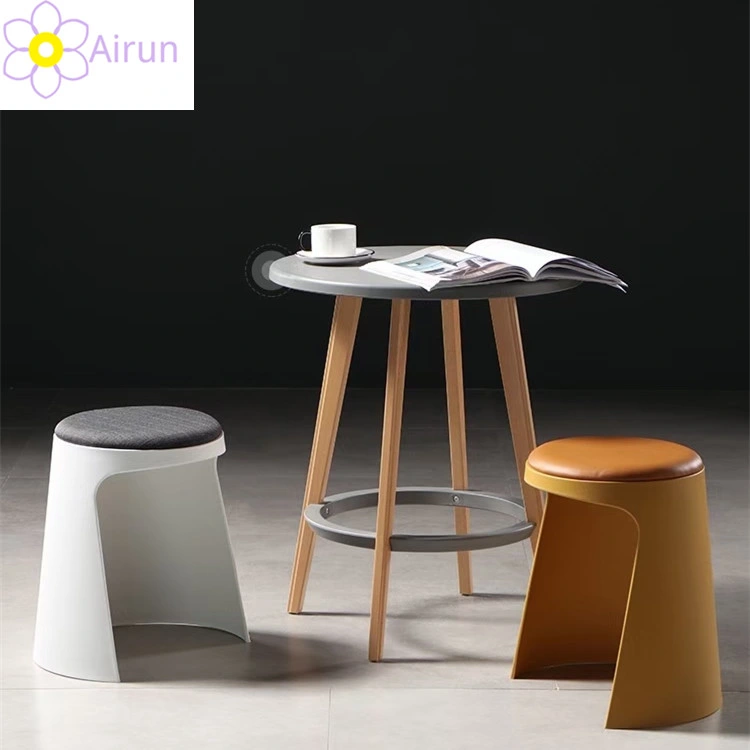 Modern Stackable Kitchen PP Plastic Chairs Storage Stool