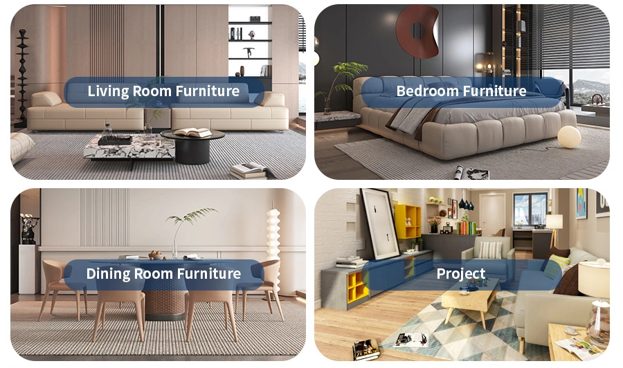 Modern Italian Style Velvet Fabric Leather Modular Sectional U Shape Sofa Set Living Room Furniture for Home Hotel