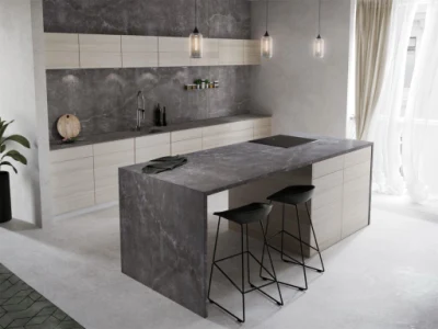 Home Furniture Sintered Stone Kitchen Cabinet Yba200